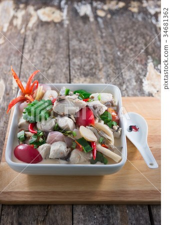 Organic fish soup 34681362