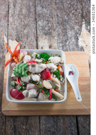 Organic fish soup 34681364