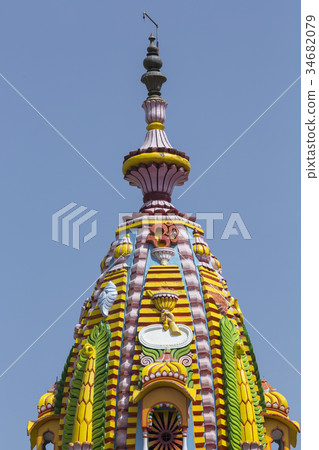 Sculpture symbols of Indian Temple 34682079
