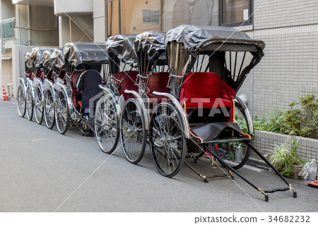 Traditional Japanese rickshaw 34682232