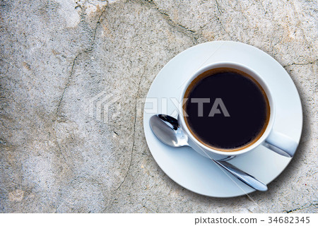 Coffee cup on cement 34682345
