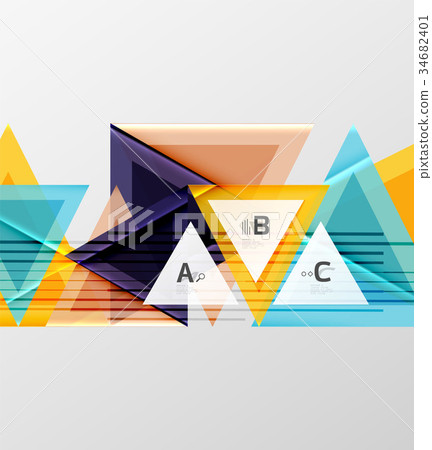 Triangles and geometric shapes abstract background Triangles and geometric shapes abstract background 34682401