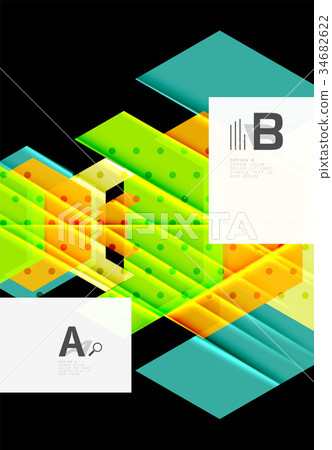 Color triangles background design Color triangles background design 34682622