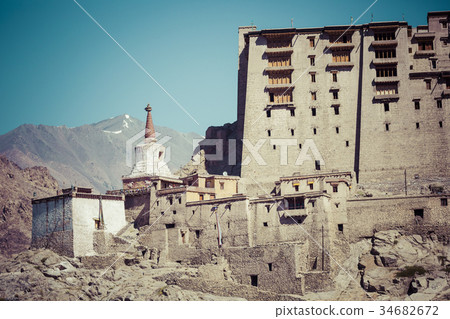 Leh city and Mountain, Leh Ladakh, India Leh city and Mountain, Leh Ladakh, India 34682672