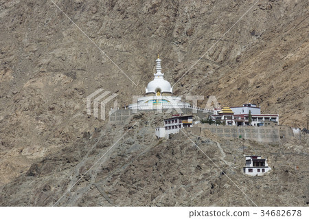 Leh city and Mountain, Leh Ladakh, India Leh city and Mountain, Leh Ladakh, India 34682678