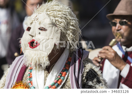 Unidentified artists in Ladakhi costumes, Leh Unidentified artists in Ladakhi costumes, Leh 34683126