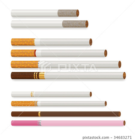 Realistic Cigarette Set 34683271