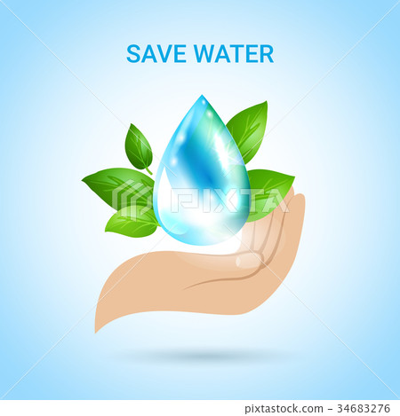 Save Water Background 34683276