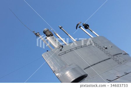 Tower of an old dutch submarine 34683733