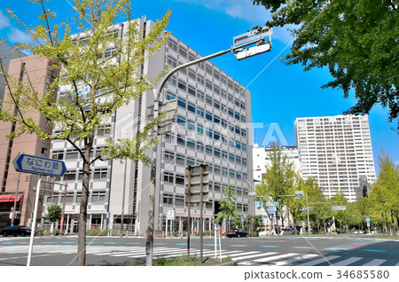 Landscape around Naniwasuji, Osaka 34685580