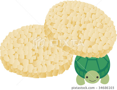 Pon senbei and turtle 34686103