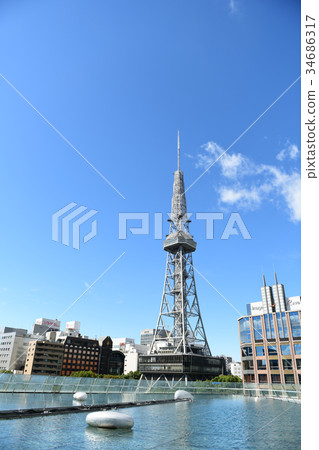 Nagoya city scenery, autumn Sakae area 34686317