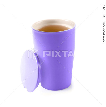 tea in thermos mug tea in thermos mug 34686930