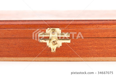 vintage wooden chest 34687075