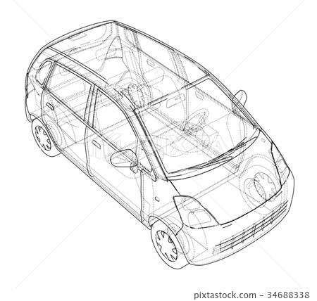Car sketch. Vector Car sketch. Vector 34688338