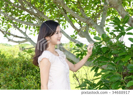 Relaxed woman 34688917