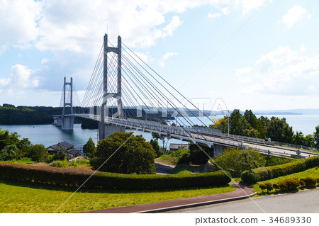 [Ishikawa Prefecture/Noto Peninsula Tourist Attractions] Twin Bridge Noto (Nakanoto Farm Road Bridge) 34689330