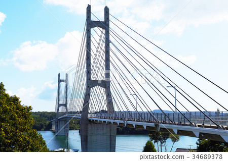 [Ishikawa Prefecture/Noto Peninsula Tourist Attractions] Twin Bridge Noto (Nakanoto Farm Road Bridge) 34689378