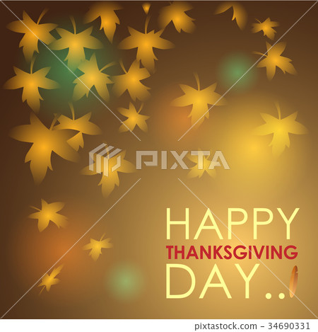 Abstract of Happy Thanksgiving Day. 34690331