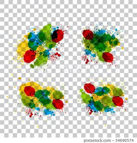 Vector isolated splashes Vector isolated splashes 34690574