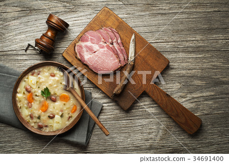 Barley soup Barley soup 34691400
