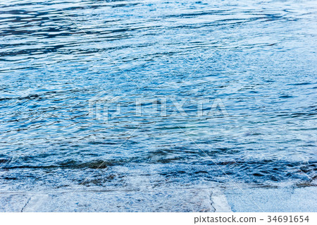 Water wave and ripple. Water wave and ripple. 34691654