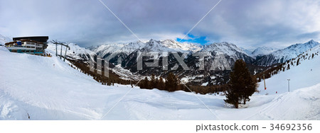 Mountain ski resort Solden Austria 34692356