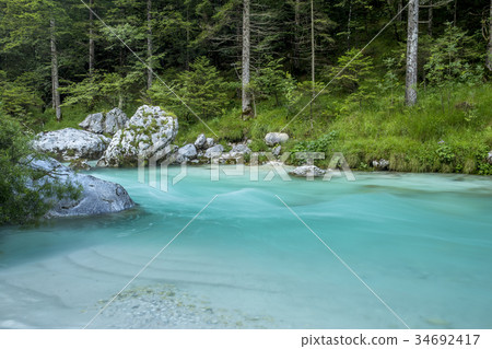 Soca river in Slovenia Soca river in Slovenia 34692417