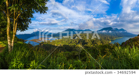 Lakes Buyan and Tamblingan - Bali Island Indonesia Lakes Buyan and Tamblingan - Bali Island Indonesia 34692594