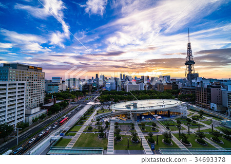 《愛知縣》名古屋/都市風光《夜景》 34693378