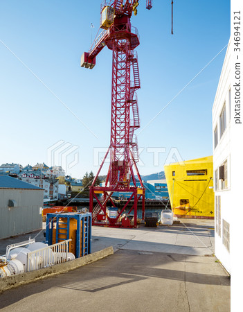 Harbor in Alesund city 34694121