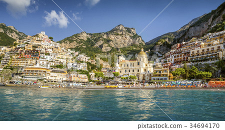 Panorama of Positano town, Amalfi coast, Italy 34694170