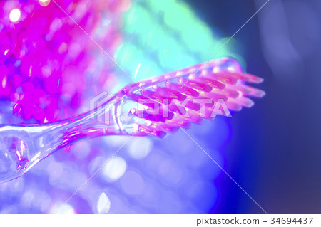 Dental toothbrush closeup 34694437