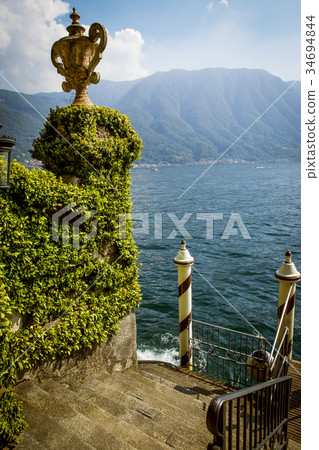 Garden of Villa in Lenno at Como Lake 34694844