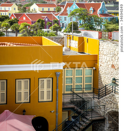 Willemstad town in Curacao 34694849