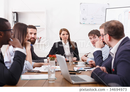 Business corporate meeting of young successful 34694973