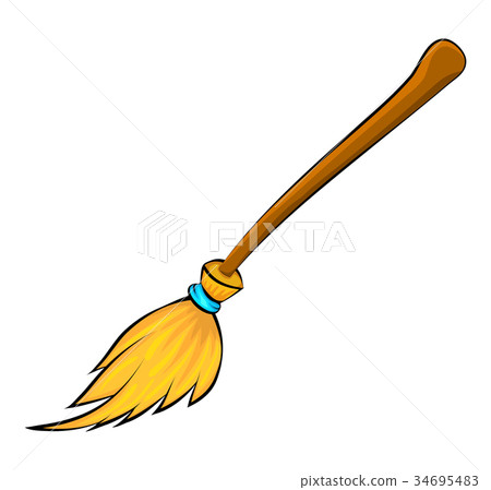 halloween broomstick vector symbol icon design. halloween broomstick vector symbol icon design. 34695483