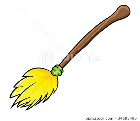 halloween broomstick vector symbol icon design. halloween broomstick vector symbol icon design. 34695490