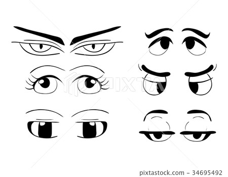 cartoon eyes vector symbol icon design. 34695492