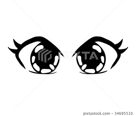 manga eyes vector symbol icon design. manga eyes vector symbol icon design. 34695510