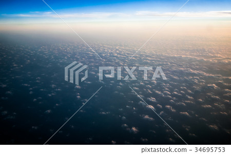 Clouds in sky atmosphere panorama Clouds in sky atmosphere panorama 34695753