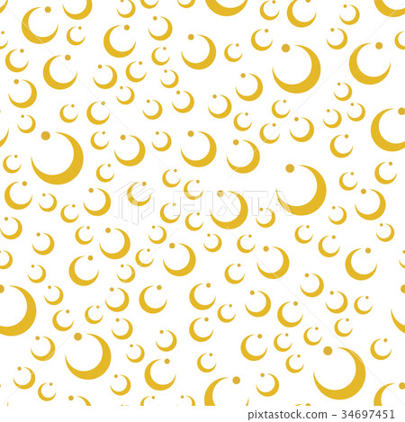Colored yellow circle seamless pattern shape art 34697451