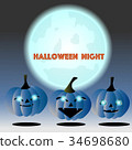 Halloween day theme vector illustrator 34698680