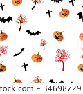 Halloween pattern vector illustrator 34698729