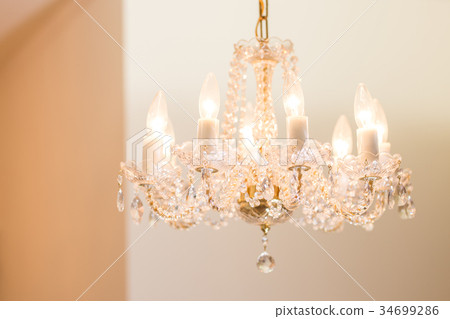 Crystal glass chandelier 34699286