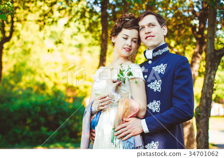 Couple in beautiful suits Couple in beautiful suits 34701062