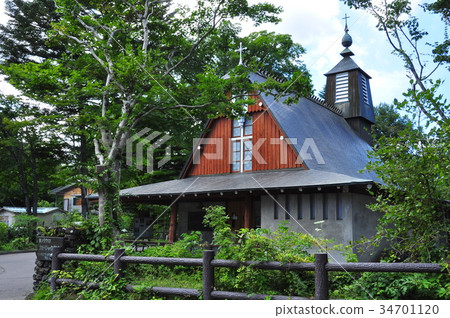 前輕井澤的聖保羅天主教堂 34701120