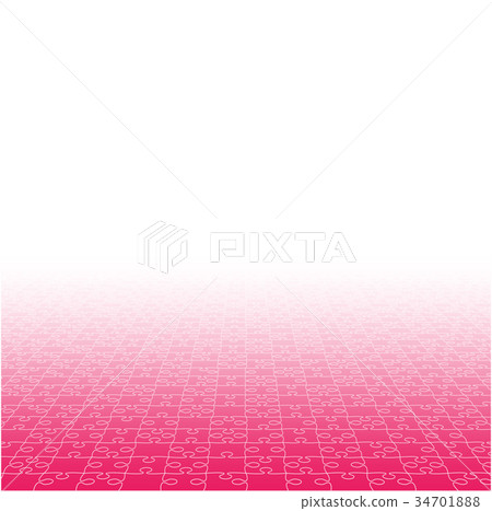 Perspective Pink Puzzles Pieces - Vector Jigsaw Perspective Pink Puzzles Pieces - Vector Jigsaw 34701888