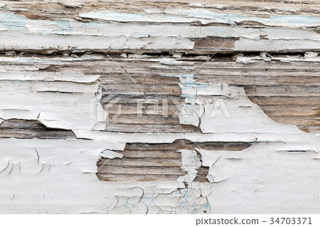 Old wooden background with white chapped paint Old wooden background with white chapped paint 34703371