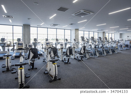 Training gym sports facility training machine image material 34704133